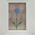 「銀色と青いバラ」／山本清人