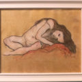 「Nude Girl with Lowered Head(after Egon Schiele)」／村松元子